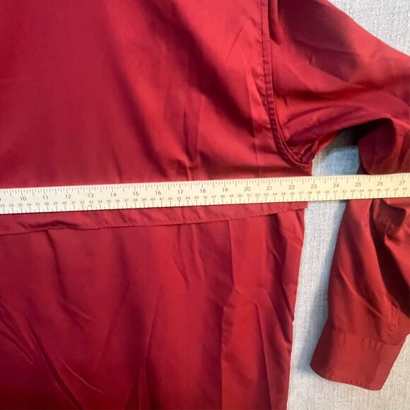 Field & Stream Shirt Men’s M Red Long Snap Sleeve Red Smart Cool Fishing Outdoor - Picture 8 of 10
